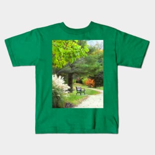 Ornamental Grass in Autumn Park Kids T-Shirt